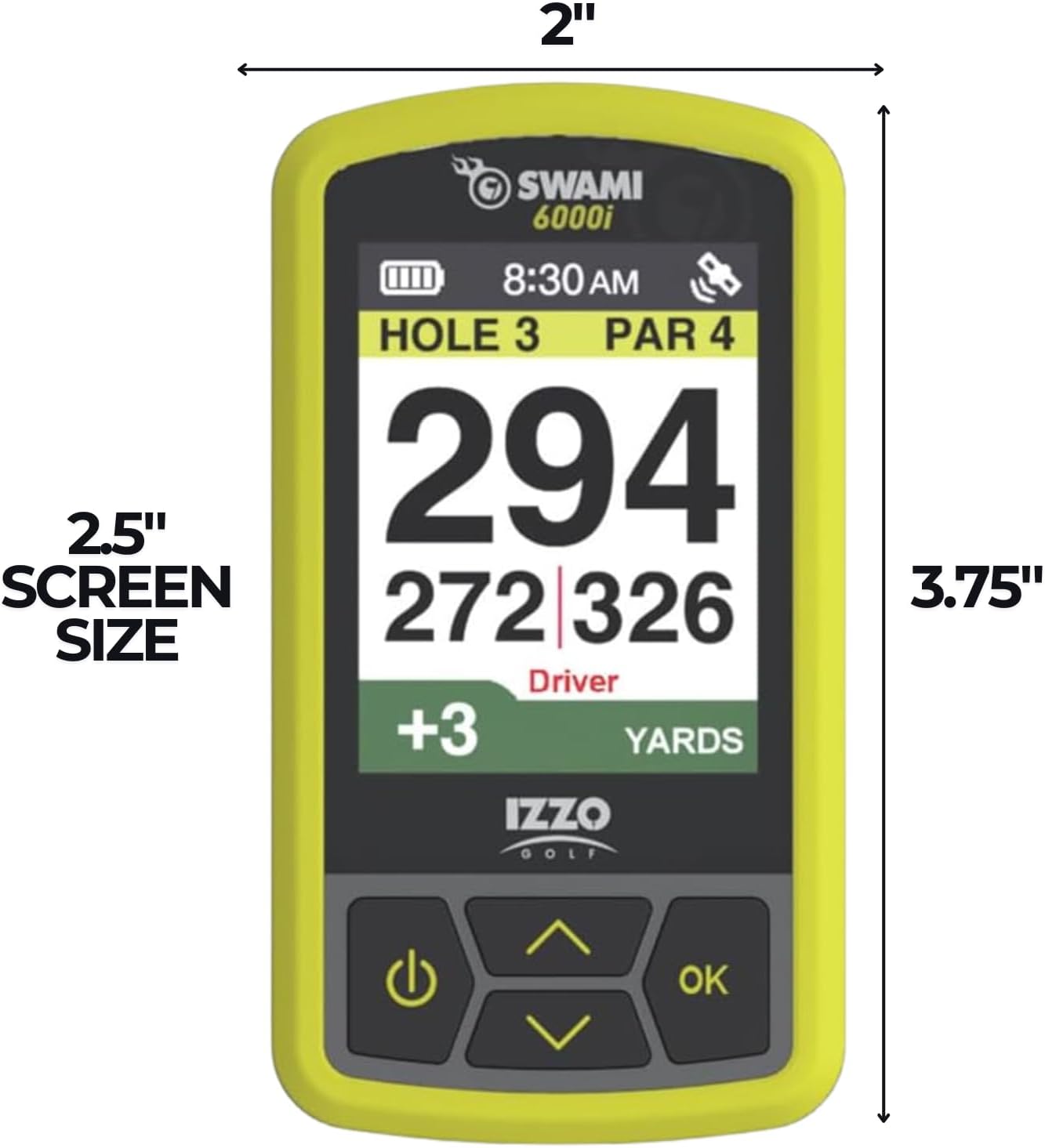 Izzo Swami 6000 Handheld Golf GPS Water-Resistant Color Display With 38,000 Course Maps & Scorekeeper Model may vary - Image 6